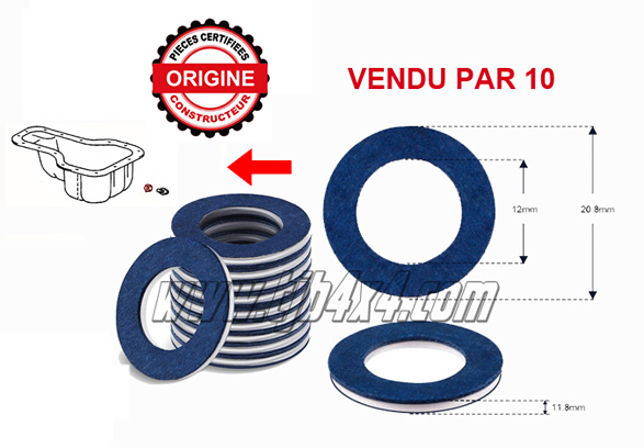 1- Joint de Bouchon de Vidange carter moteur par lot de 10 const